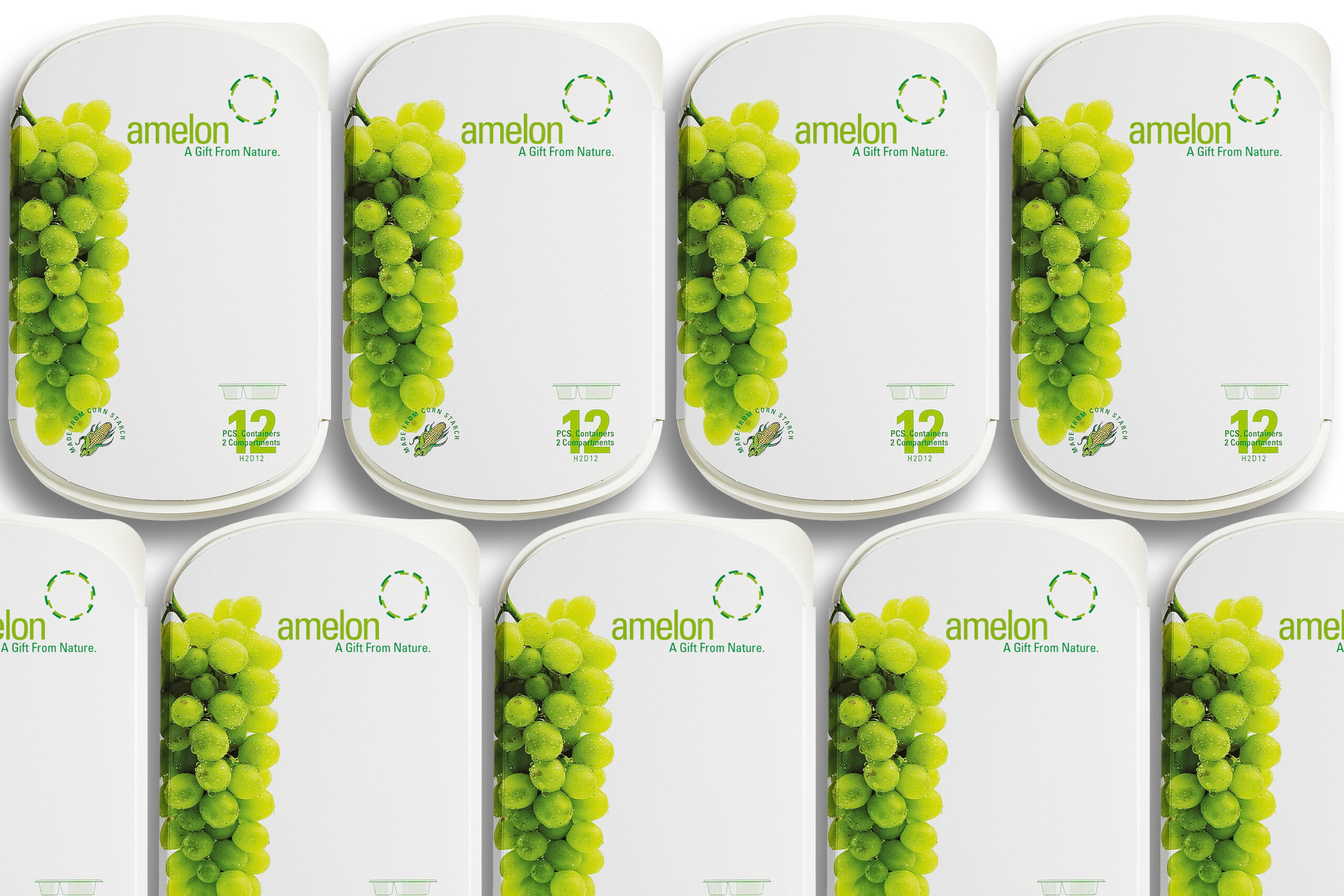 Amelon Biodegradables Sustainable Tableware Green Studio_Abbasi Majid_Abbasi Graphic_Design Branding Visual_Identity
