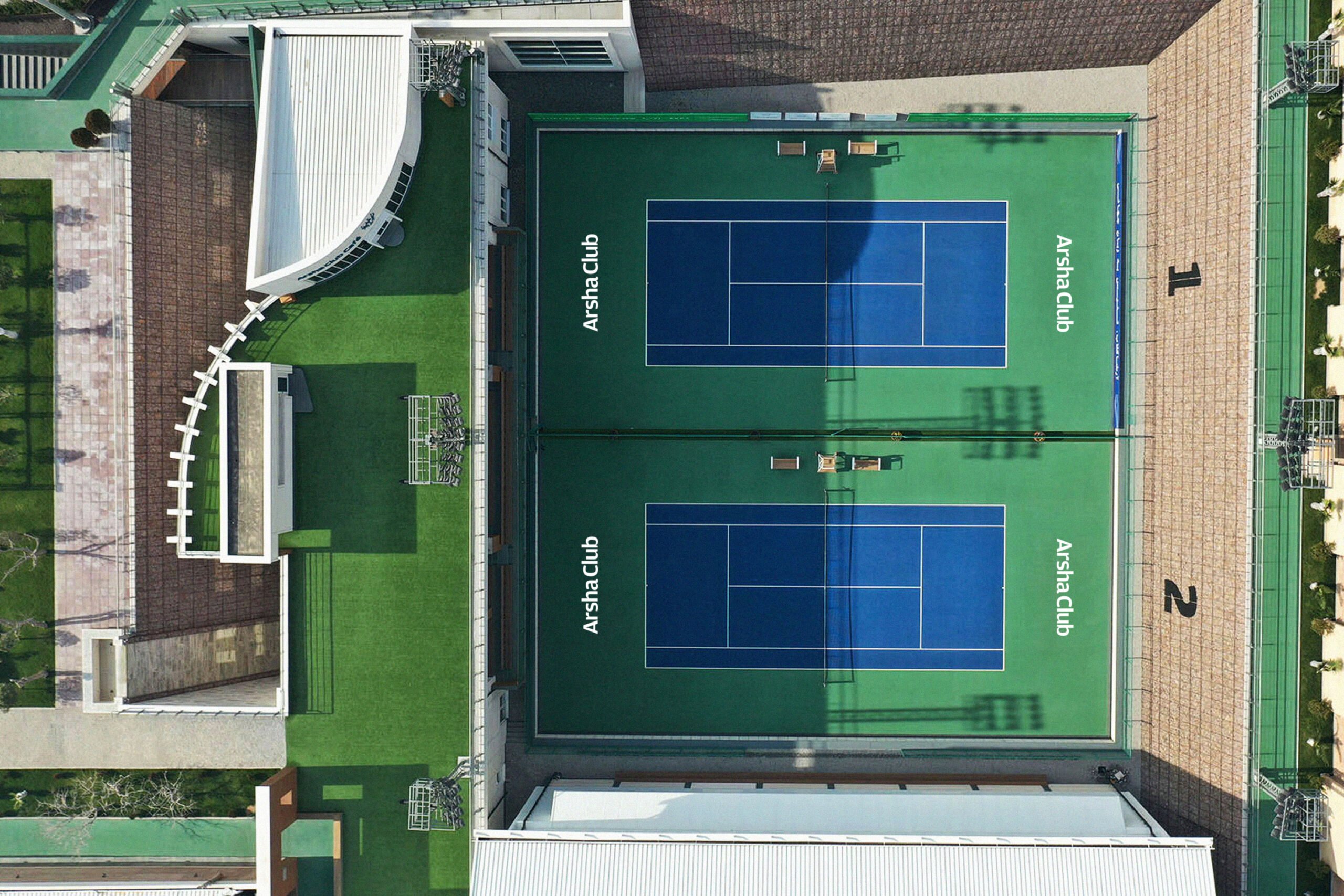 Arsha_Club Tennis Studio_Abbasi Majid_Abbasi Graphic_Design Branding Visual_Identity Wayfinding Signage