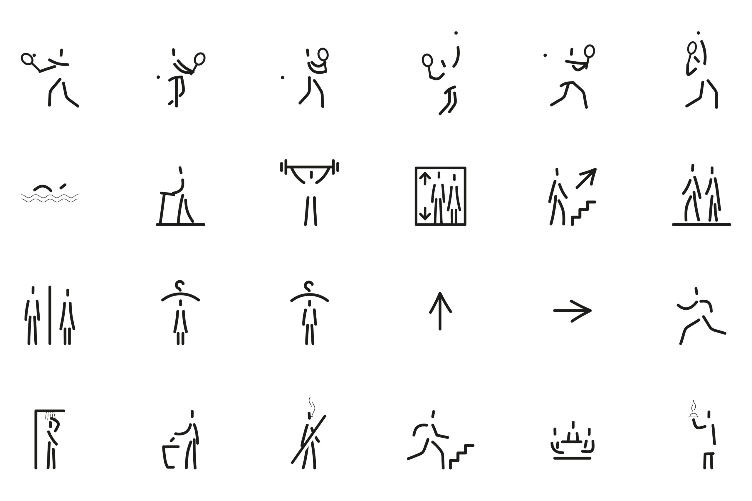 Arsha_Club Tennis Studio_Abbasi Majid_Abbasi Graphic_Design Branding Visual_Identity Wayfinding Signage