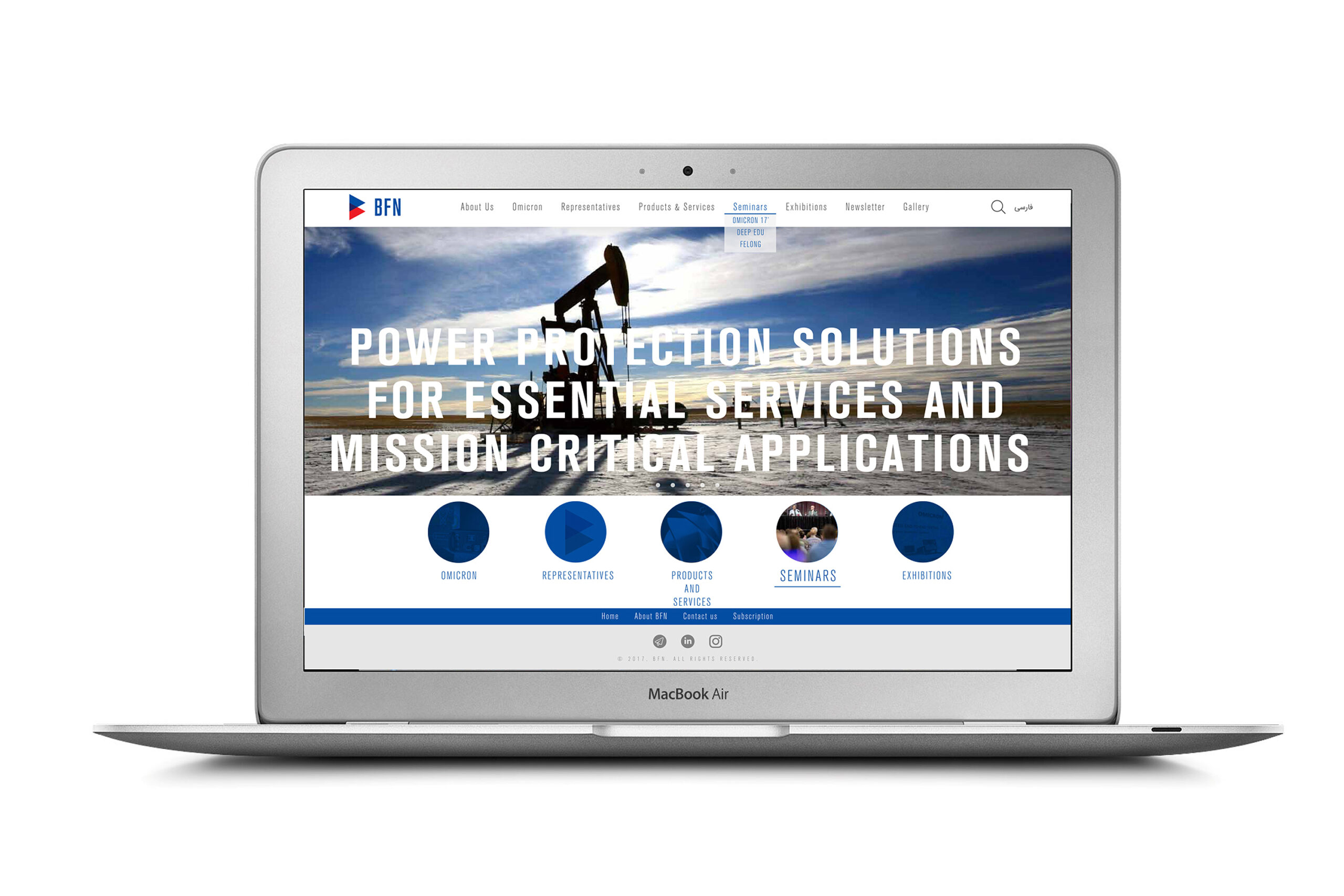 BFN Trading Engineering Studio_Abbasi Majid_Abbasi Graphic_Design Branding Visual_Identity Red Blue